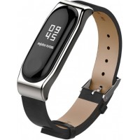 Фитнес-трекер Xiaomi Mi Band 3 MiJobs PU Черный/Серебро